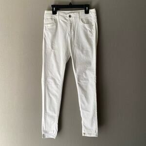 Zara sz 4 white distressed boho jeans‎